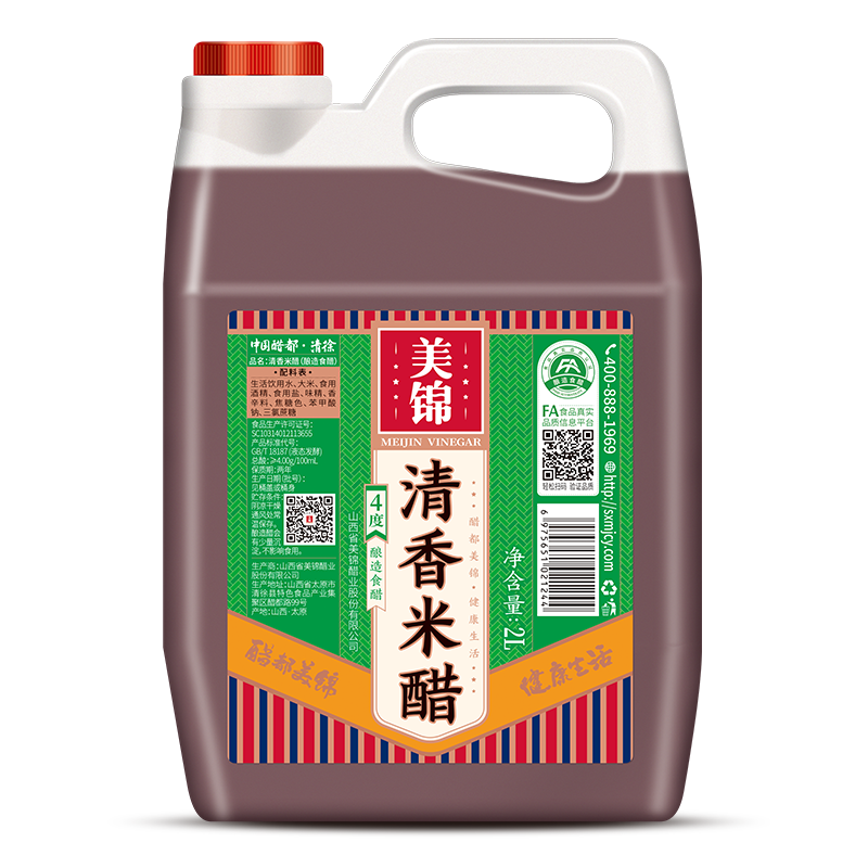 4&deg;清香米醋2L